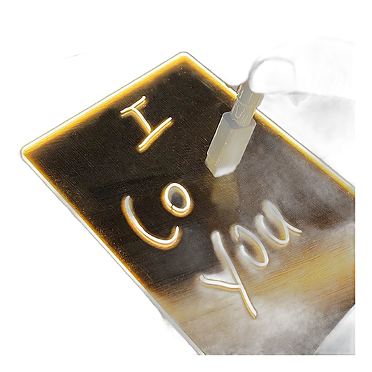 LED Desk Lamp with Dry-Erase Message Board, product photo on a white background.