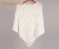 Knitted Fur Poncho Vest Fashion Wrap Coat Shawl Coat