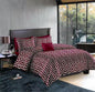 Geometric Pattern Duvet Cover Set for King and Queen Beds Gray