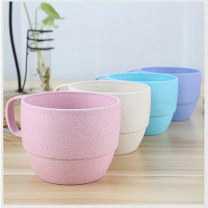 Wheat Straw Kettle Cup Set Drinking Cup Set Drinking Kettle Reusable Eco Friendly Plastic Biodegradable Picnic Sharing
