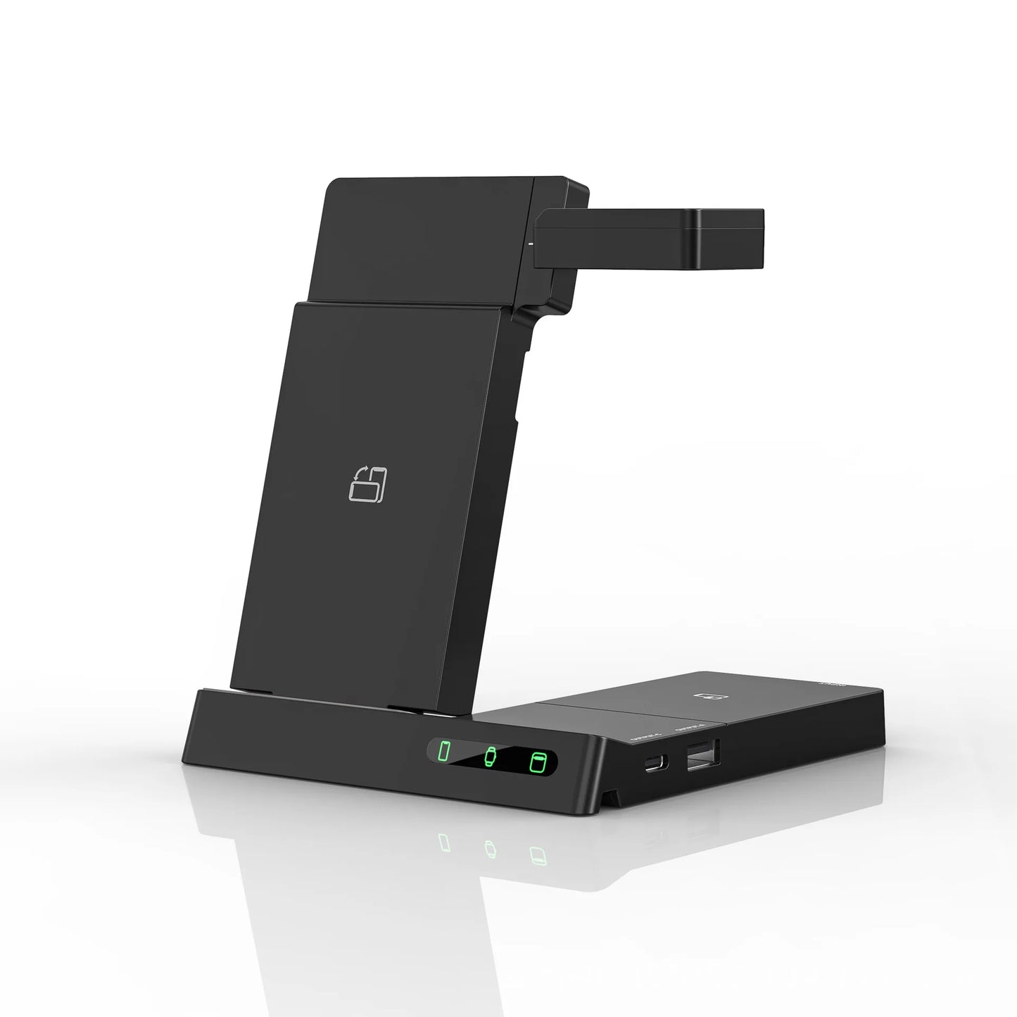 Wireless Charging Stand with Magnetic Night Light Holder for Desk Use