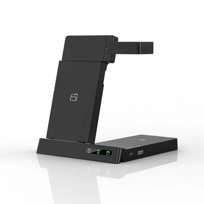 Wireless Charging Stand with Magnetic Night Light Holder for Desk Use