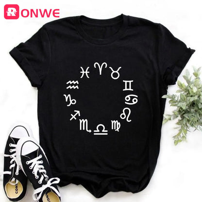 Twelve constellations Zodiac Sign Short Sleeve Shirt | Merch Gone Viral