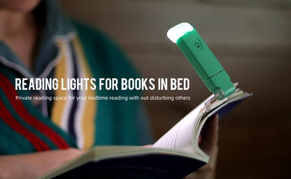 New LED Clip USB Rechargeable Book Reading Light Brightness Adjustable Eye Care Book Lamp Light Portable Bookmark Read Light