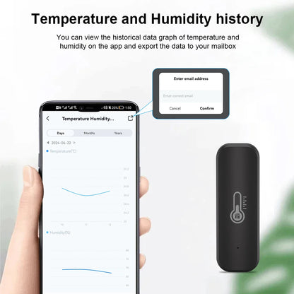 Bluetooth Temperature Humidity Sensor Mini Compatible with Bluetooth APP Remote Control Thermometer Hygrometer Sensor