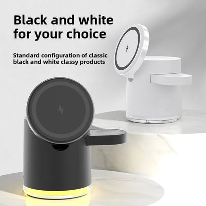 4-in-1 Magnetic Wireless Charger: 15W Fast Charge with RGB Atmosphere Lighting, 2026 Luxury Essential