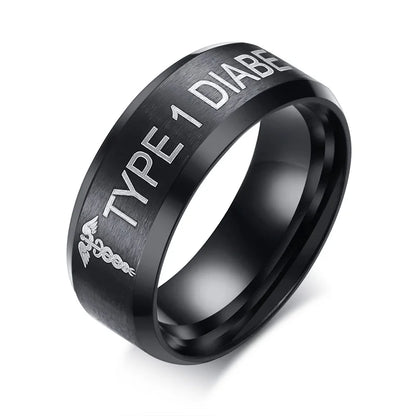 Bold Ring for Men with Stainless Steel Horus Cross Rhodium Plated 8mm