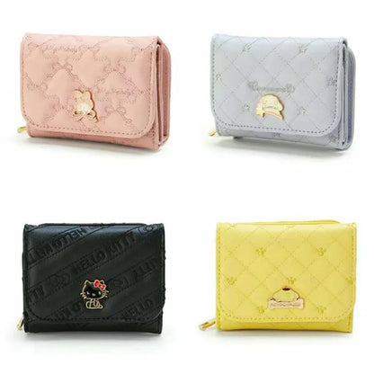 Kawaii Clutch Purse with Coin Pouch and Card Slots Detachable Strap