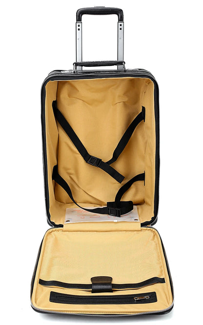 New Leather crocodile pattern travel luggage with handbag men head cowhide universal wheel suitcase 20 inch boarding case