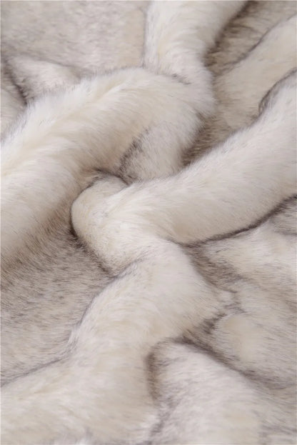 Double Layers Faux Fur Blankets Soft Warm Mink Throw Acrylic Long Pile Home Decor Imitated Fox Fur ULTIMATE LUXURY