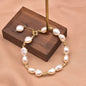 Natural Baroque Pearl Charm Bracelet for Women Party 18k Gold Plated Bracelets & Bangles Fine Jewelry