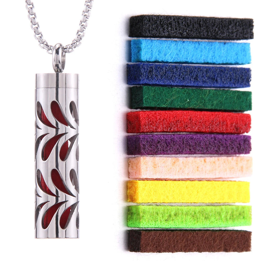 Women’s Aromatherapy Diffuser Necklace 316L Stainless Steel Locket
