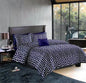 Geometric Pattern Duvet Cover Set for King and Queen Beds Gray