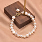 Natural Baroque Pearl Charm Bracelet for Women Party 18k Gold Plated Bracelets & Bangles Fine Jewelry