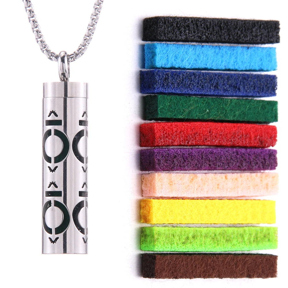 Women’s Aromatherapy Diffuser Necklace 316L Stainless Steel Locket