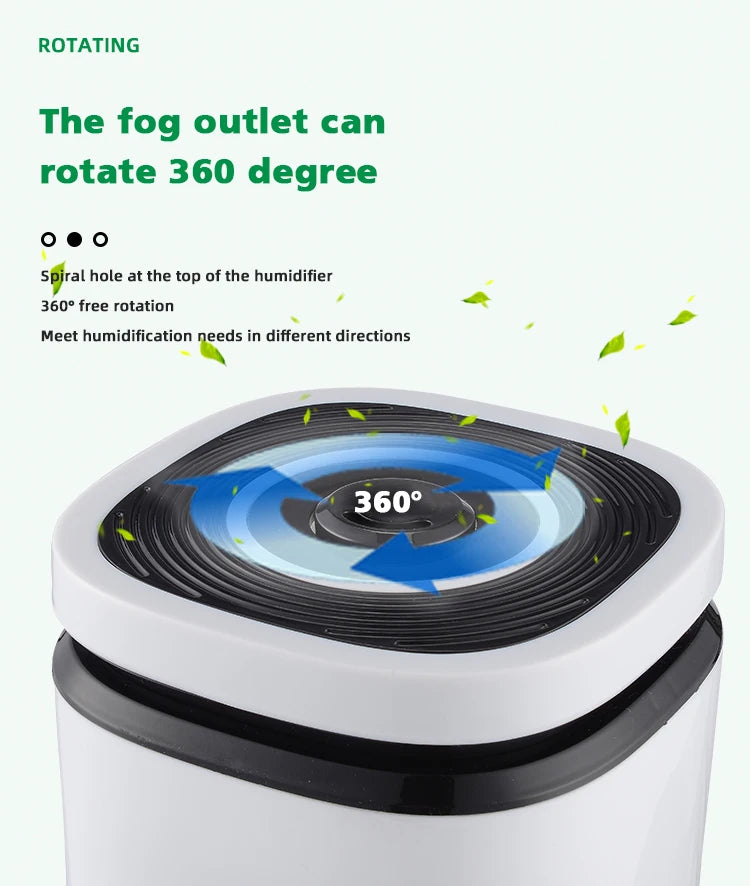 New Design Ultrasonic Diffusets Humificador Grande Luces Led Essential Oil Diffuser Mist Maker Fogger