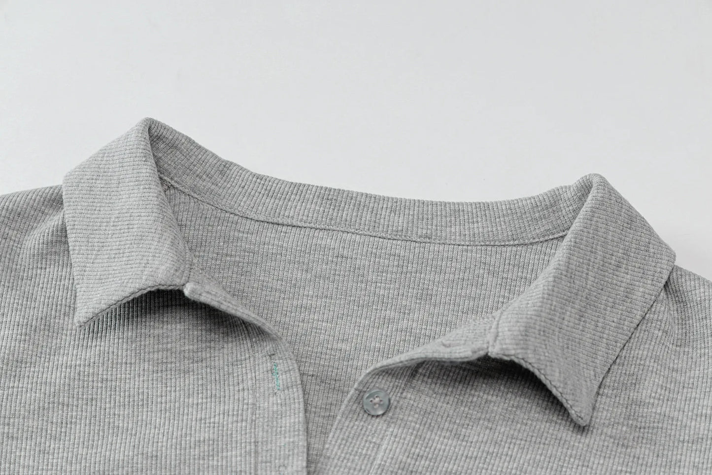 Breathable Knit Dress for Women with Short Sleeves and Subtle Slit