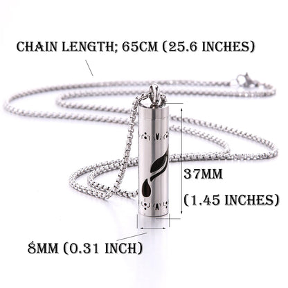 Women’s Aromatherapy Diffuser Necklace 316L Stainless Steel Locket