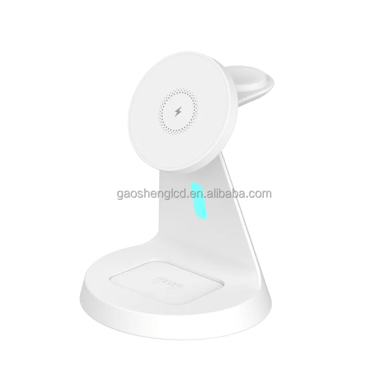 Foldable Magnetic Wireless Charger 20W Fast Charge Station For Smartphones And Smart Watches