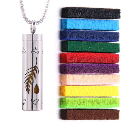 Women’s Aromatherapy Diffuser Necklace 316L Stainless Steel Locket