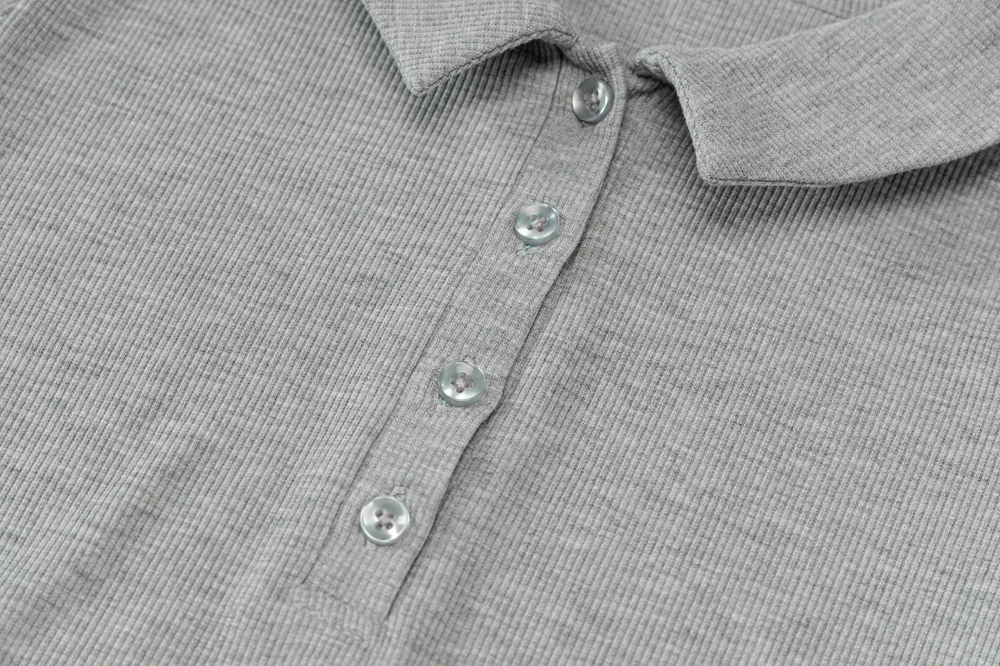 Breathable Knit Dress for Women with Short Sleeves and Subtle Slit