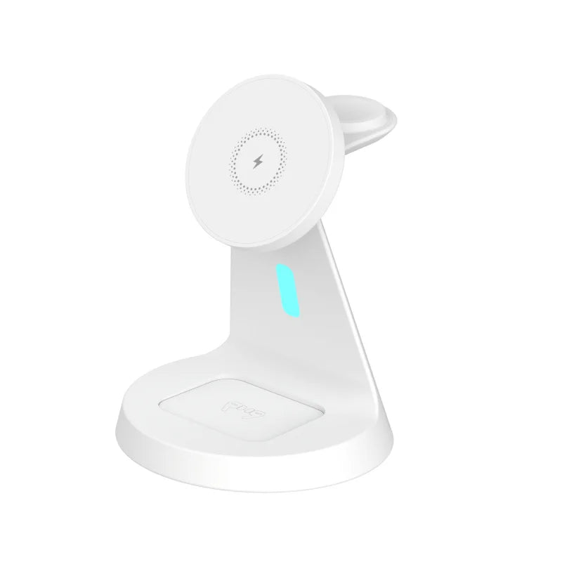 Foldable Magnetic Wireless Charger 20W Fast Charge Station For Smartphones And Smart Watches