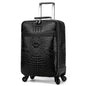New Leather crocodile pattern travel luggage with handbag men head cowhide universal wheel suitcase 20 inch boarding case