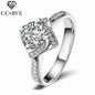 Shimmering Ring With Rose Design And Clear CZ Inlay For Everyday Shine