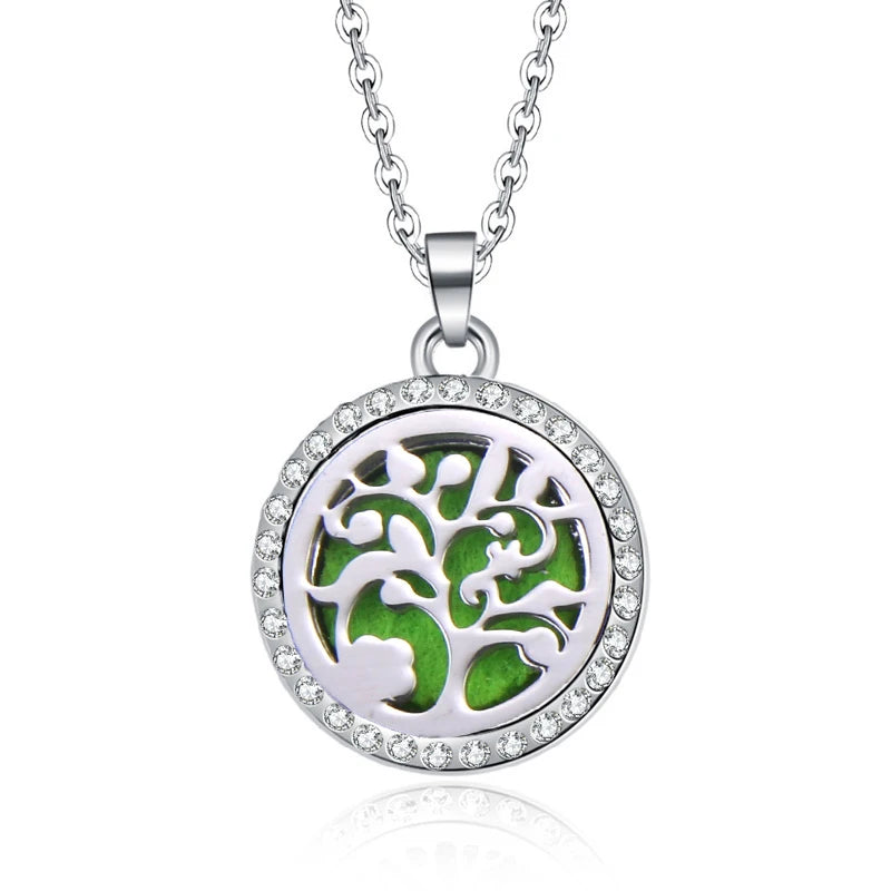 Women’s Aromatherapy Diffuser Necklace Locket Pendant For Essential Oils