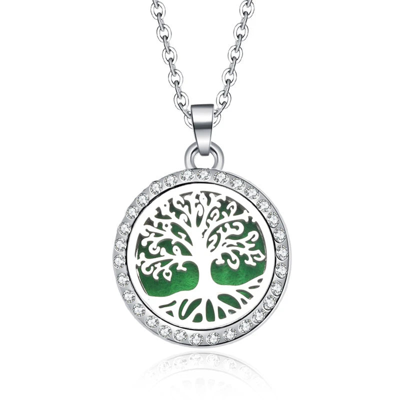Women’s Aromatherapy Diffuser Necklace Locket Pendant For Essential Oils