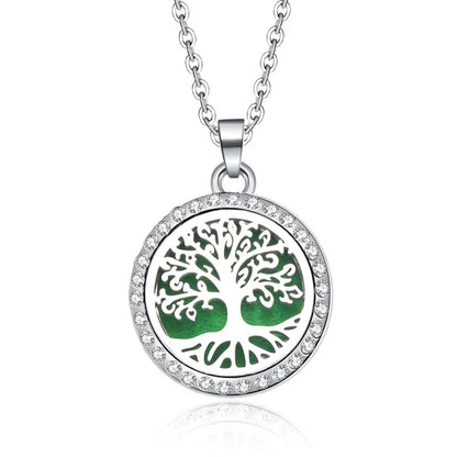 Women’s Aromatherapy Diffuser Necklace Locket Pendant For Essential Oils