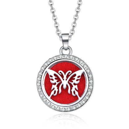 Women’s Aromatherapy Diffuser Necklace Locket Pendant For Essential Oils