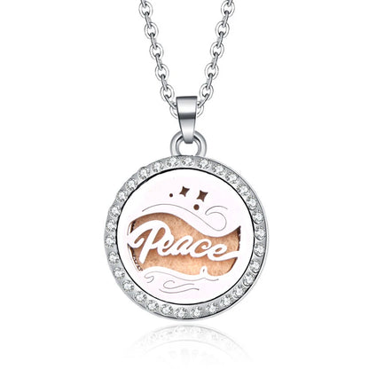 Women’s Aromatherapy Diffuser Necklace Locket Pendant For Essential Oils