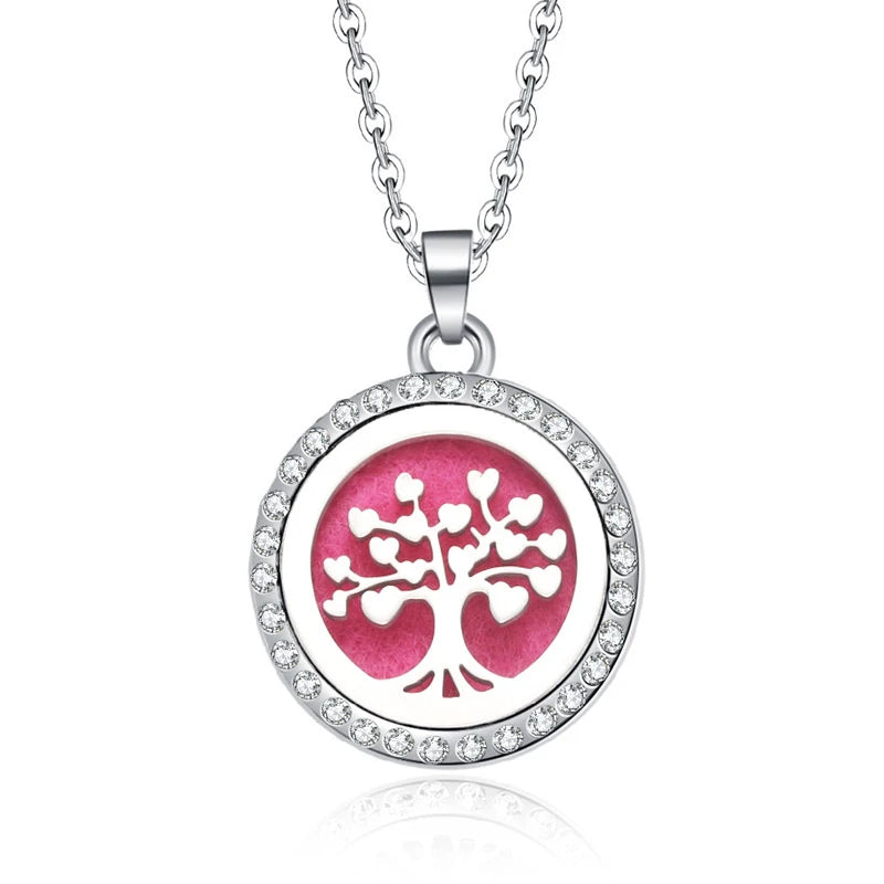 Women’s Aromatherapy Diffuser Necklace Locket Pendant For Essential Oils