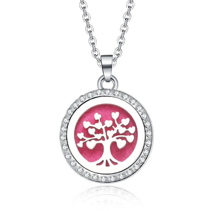Women’s Aromatherapy Diffuser Necklace Locket Pendant For Essential Oils