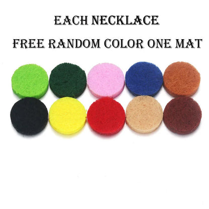 Women’s Aromatherapy Diffuser Necklace Locket Pendant For Essential Oils