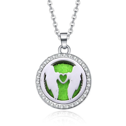 Women’s Aromatherapy Diffuser Necklace Locket Pendant For Essential Oils