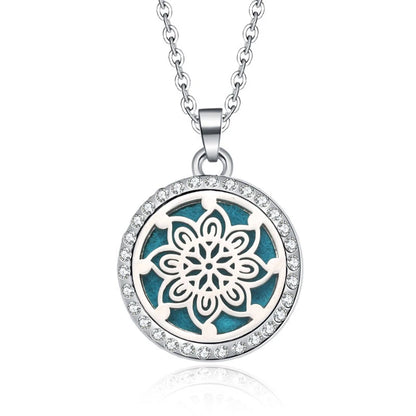 Women’s Aromatherapy Diffuser Necklace Locket Pendant For Essential Oils