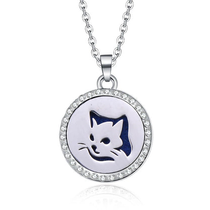 Women’s Aromatherapy Diffuser Necklace Locket Pendant For Essential Oils