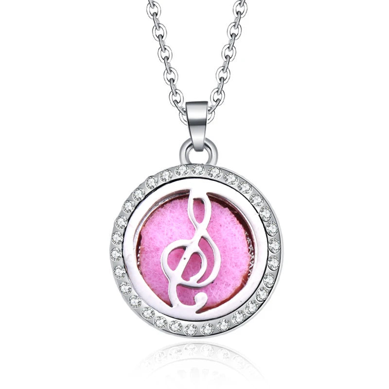 Women’s Aromatherapy Diffuser Necklace Locket Pendant For Essential Oils