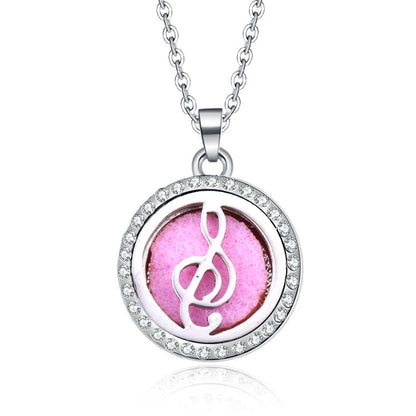 Women’s Aromatherapy Diffuser Necklace Locket Pendant For Essential Oils