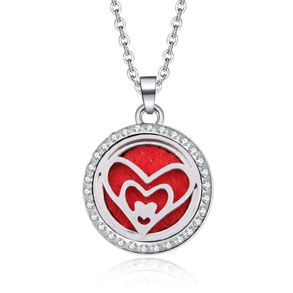Women’s Aromatherapy Diffuser Necklace Locket Pendant For Essential Oils