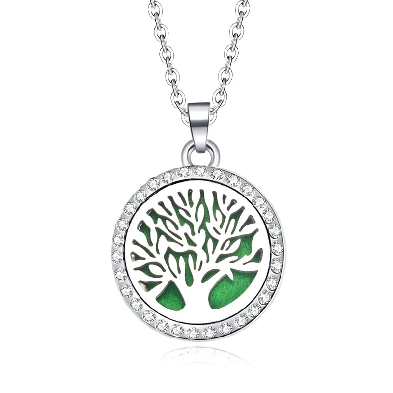 Women’s Aromatherapy Diffuser Necklace Locket Pendant For Essential Oils