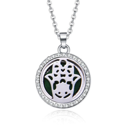 Women’s Aromatherapy Diffuser Necklace Locket Pendant For Essential Oils