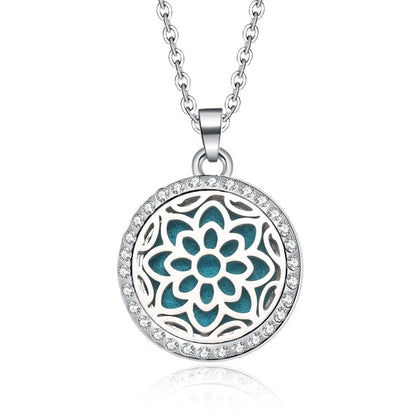 Women’s Aromatherapy Diffuser Necklace Locket Pendant For Essential Oils