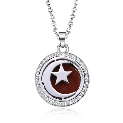 Women’s Aromatherapy Diffuser Necklace Locket Pendant For Essential Oils