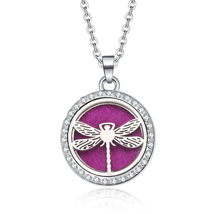 Women’s Aromatherapy Diffuser Necklace Locket Pendant For Essential Oils
