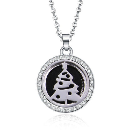 Women’s Aromatherapy Diffuser Necklace Locket Pendant For Essential Oils
