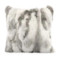 MS.Softex Natural Fur Pillow Case Patchwork Real Rabbit Fur Pillow Cover Soft Plush Cushion Cover Home Decoration