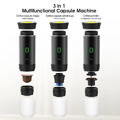 Coffee Grinder Cordless Automatic Heating Portable Coffee Machine Cold Brew Capsule Outdoor Portable Coffee Machine